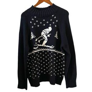 Chaps NEW Men's Skier Sweater In Black & White Size XXL